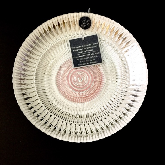 NEW. AZURRA GLASS BOWL WITH 100% GENUINE SILVER - Picture 5 of 14